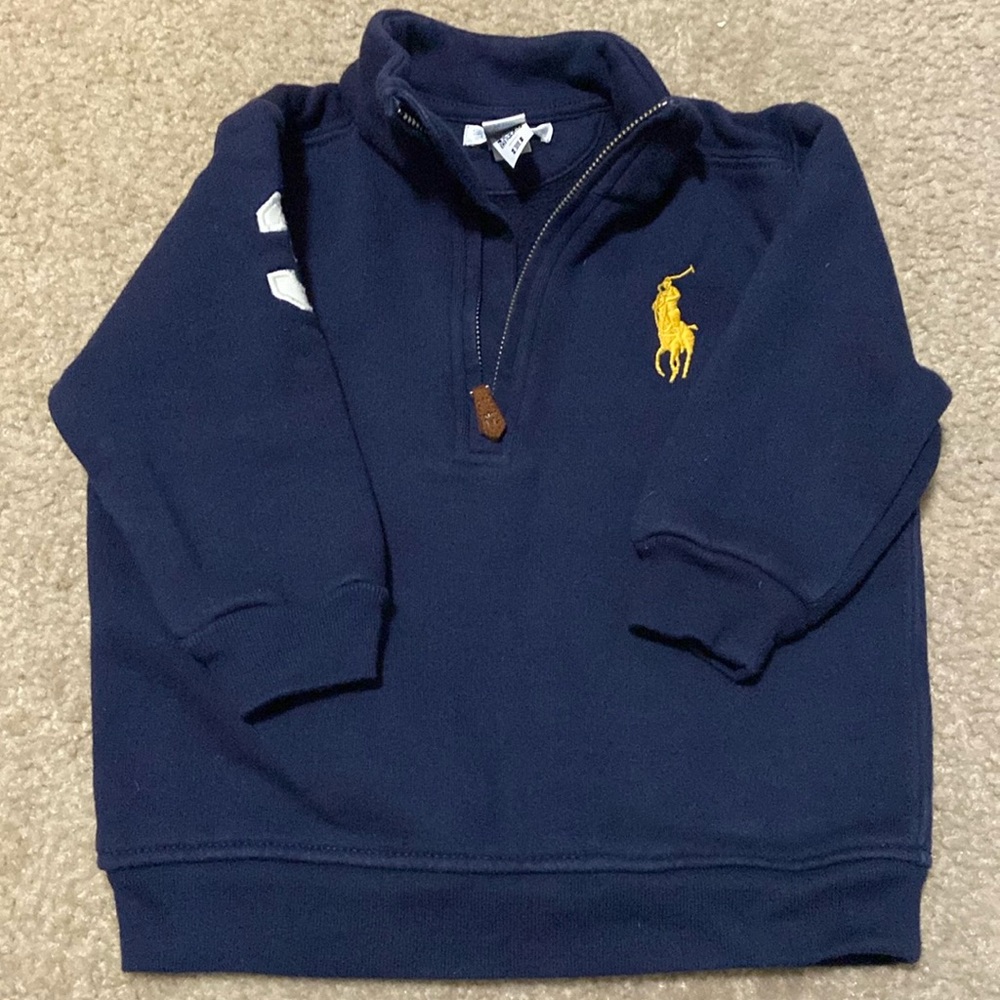 Ralph Lauren polo baby half zip up